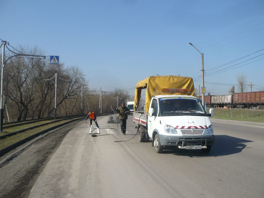 В наступившем сезоне на кузбасские дороги нанесут более 7 000 км разметки