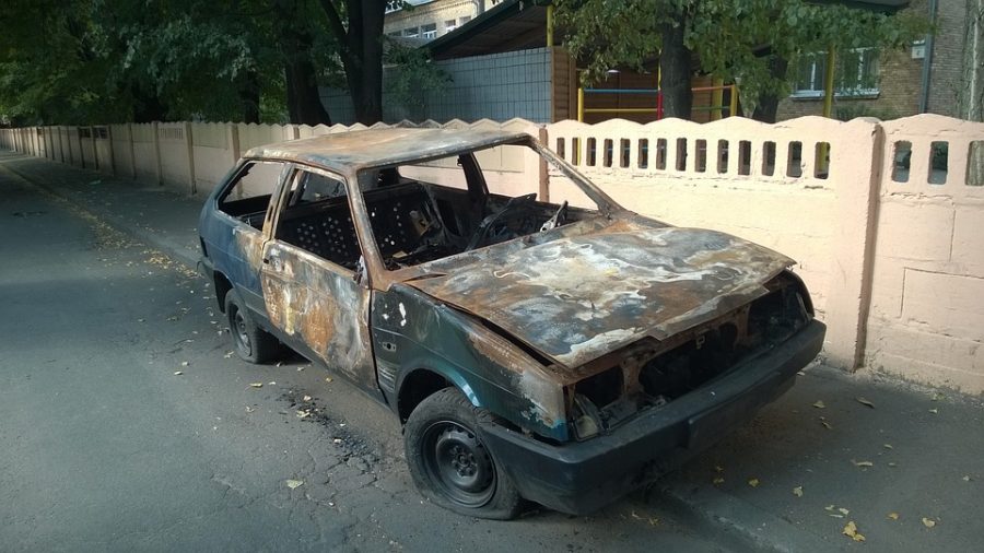 За прошедшие сутки в Кузбассе сгорели две машины