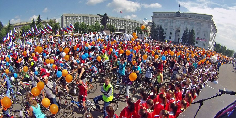 В Кузбассе несколько сотен человек приняли участие в велопробеге