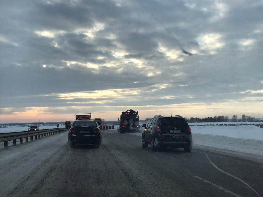 Кемеровчане вновь жалуются на пробки из-за уборки снега