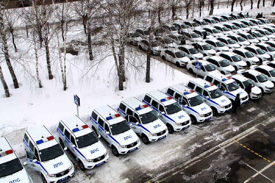 Полицейские Кузбасса пересели на новые Лада Гранта